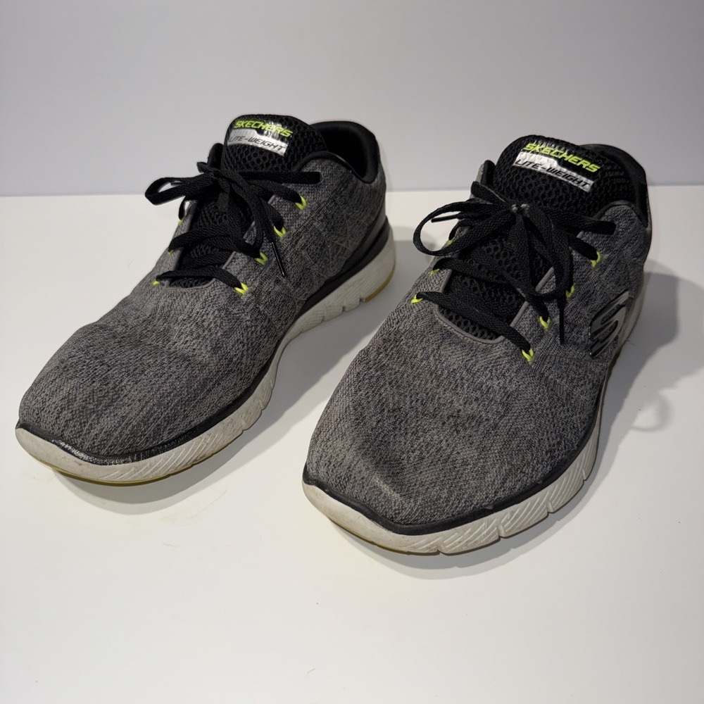 Skechers Flex Advantage 2.0 Air Cooled Memory Foam Men's Size 13 Gray Shoes